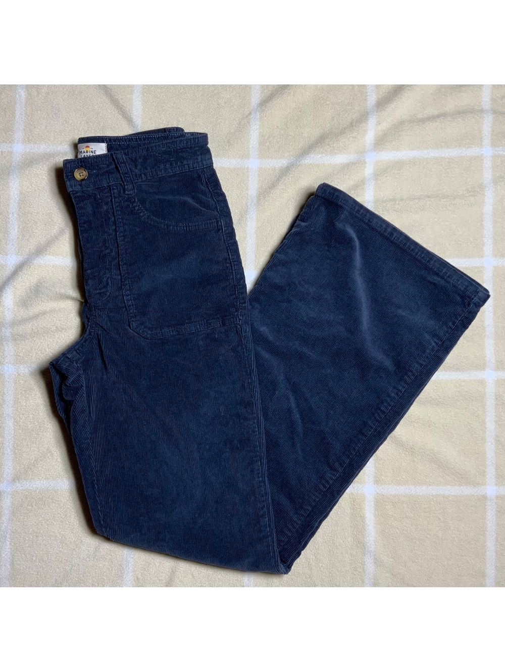 Marine Layer Women's Navy Blue Corduroy Pants Size 6